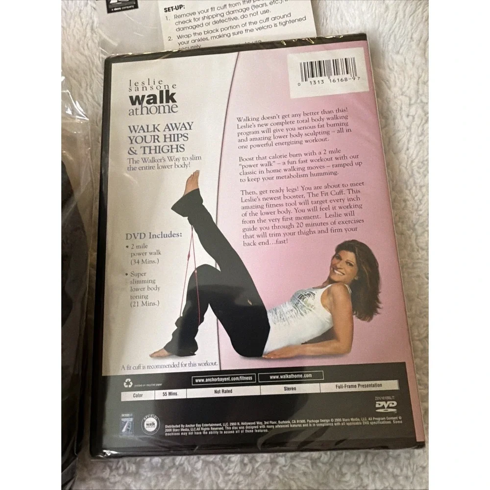 Leslie Sansone Walk Away Your Hips & Thighs DVD Kit NIB Fit Cuff Walk At Home